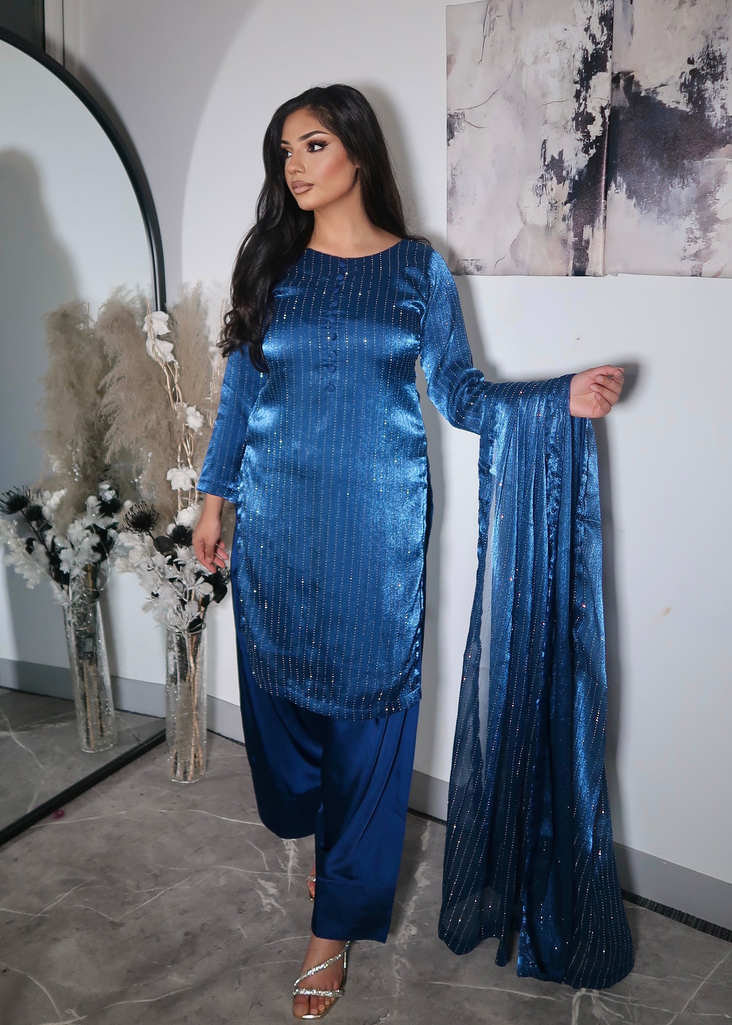 SAPPHIRE KELISI GLITTER FARSHI SUIT