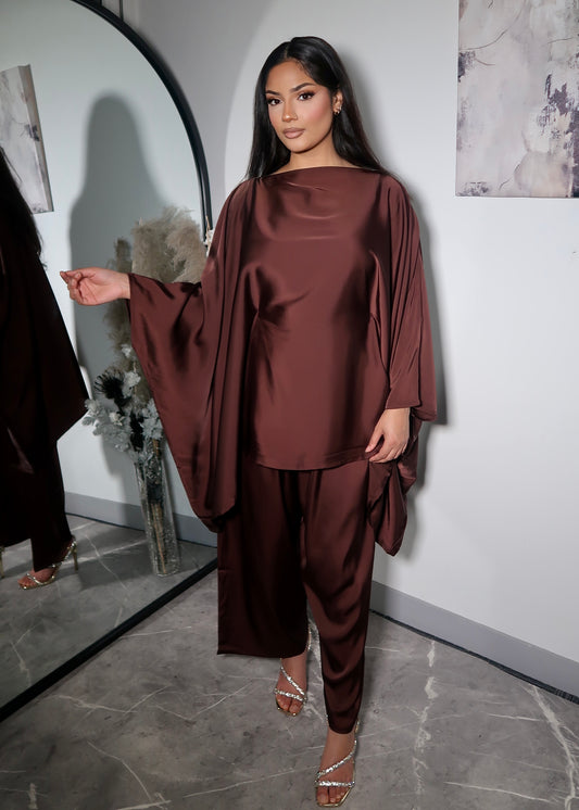 IYNA SATIN BUTTERFLY COORD