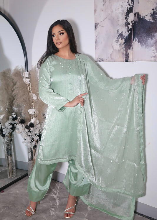 SAGE KELISI GLITTER FARSHI SUIT
