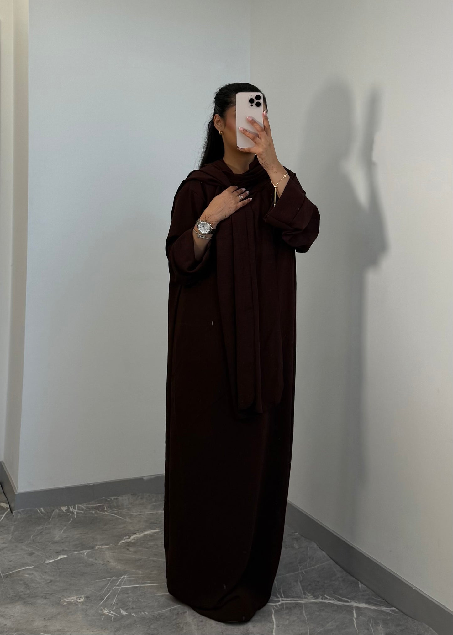 LINEN SARA SCARF ABAYA