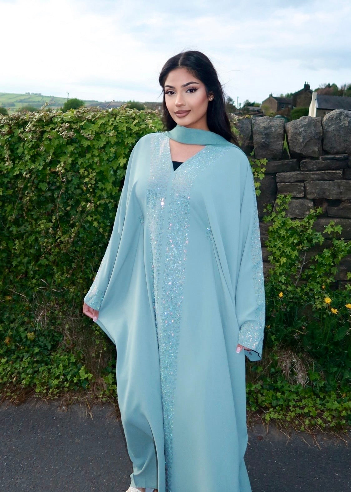 Zaina Embellished Butterfly Abaya (Pre Order Only)