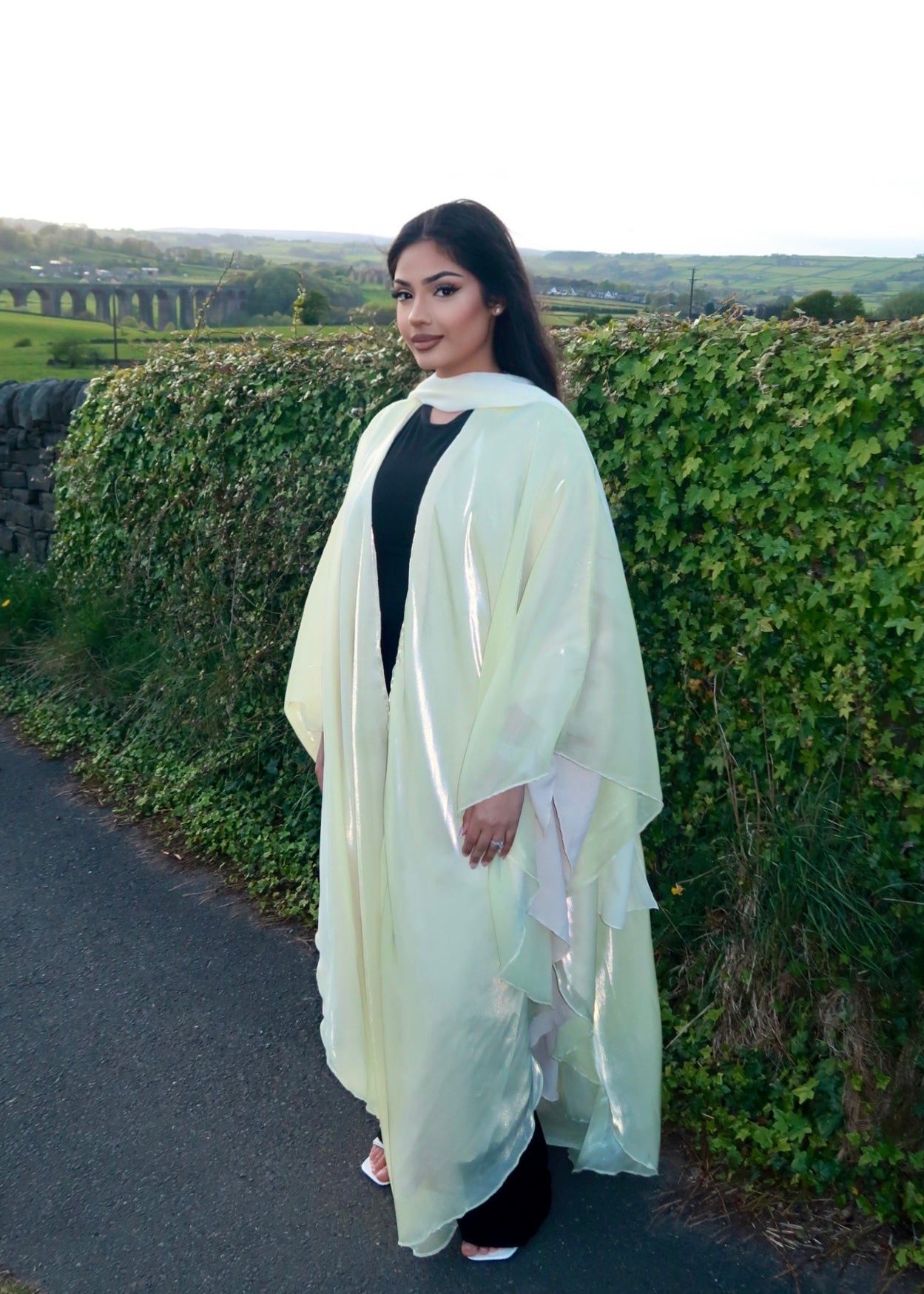 Layla Organza Open Abaya (Pre Order Only)