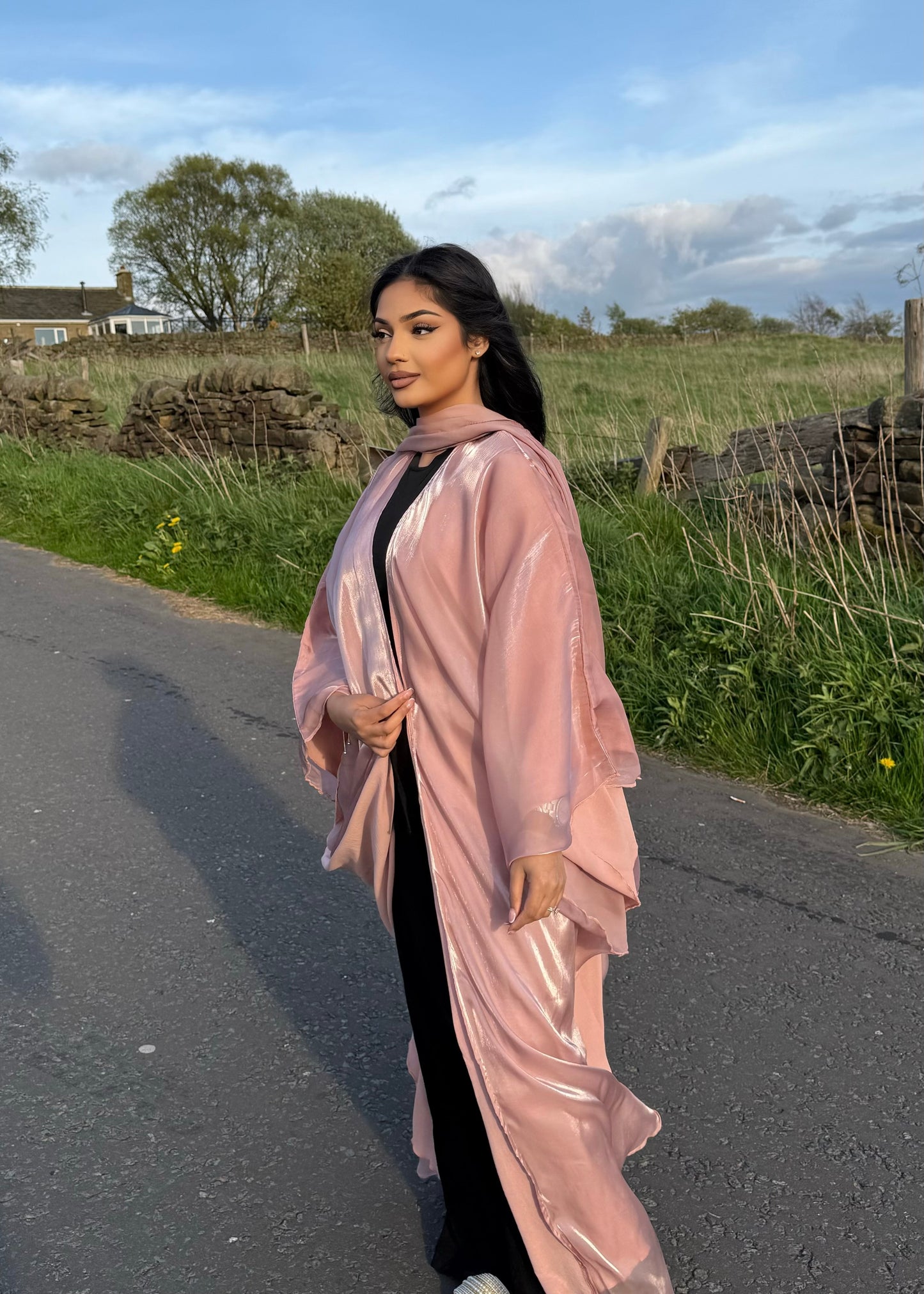 Layla Organza Open Abaya (Pre Order Only)