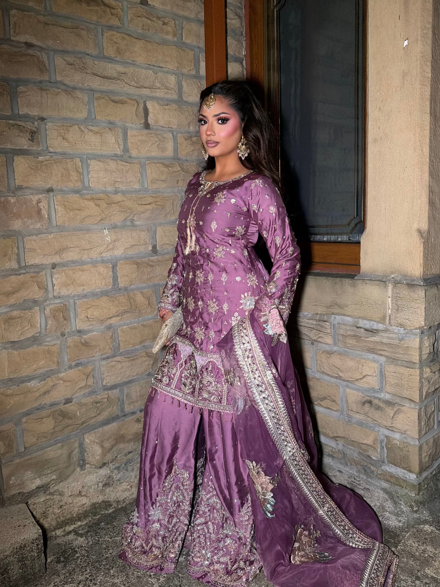 HALA LILAC SHARARA 3 PIECE SUIT