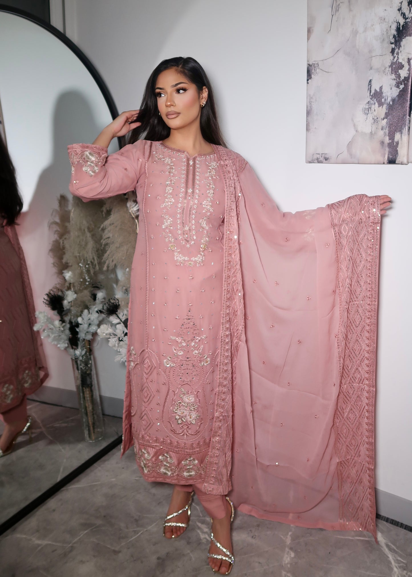 MARINA MAUVE PINK 3 PIECE SUIT