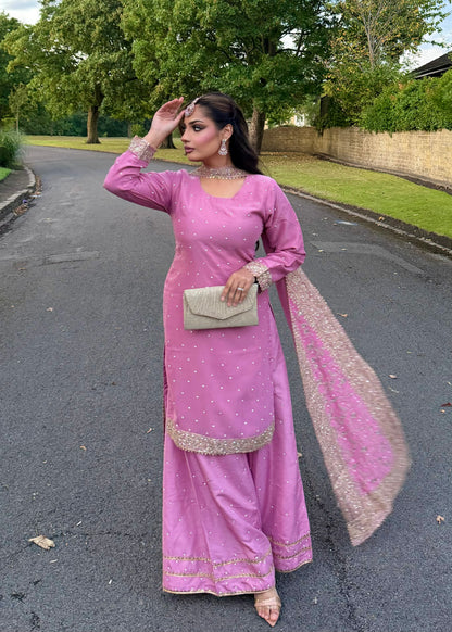 RIYA DUSTY PINK 3 PIECE SUIT