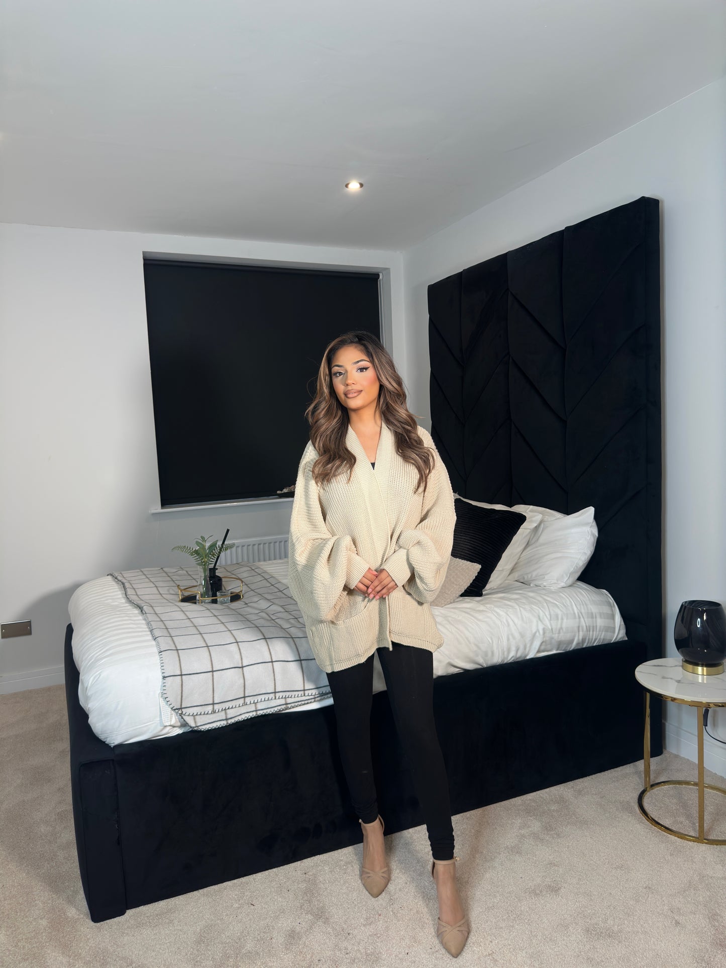 BALLOON CROPPED CARDIGAN