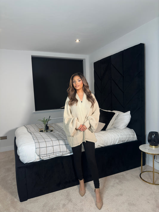 BALLOON CROPPED CARDIGAN