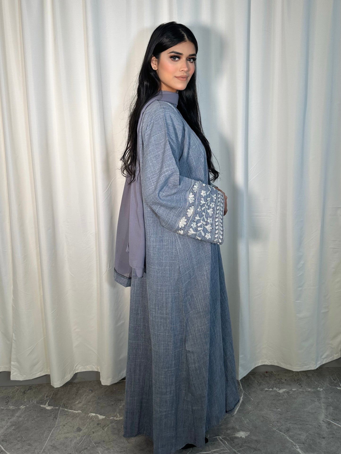 DENIM LUXURY ABAYA