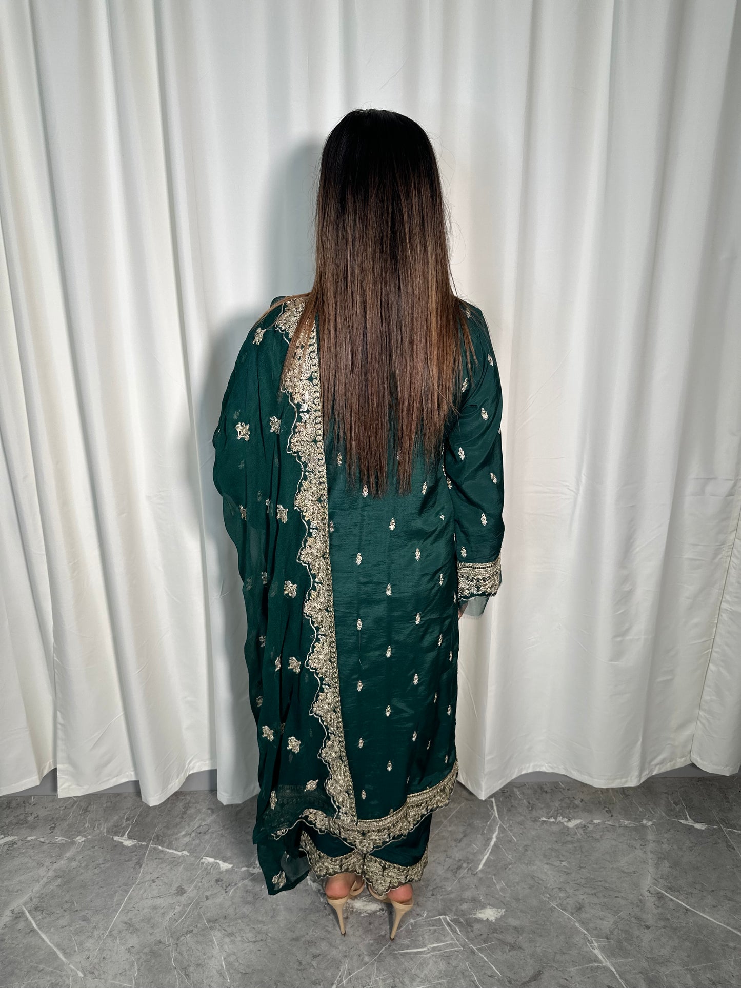 EMERALD VISCOSE SUIT