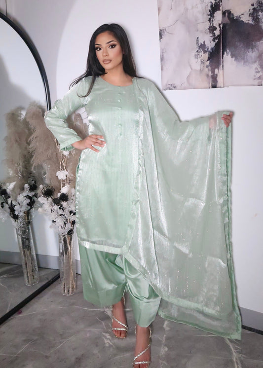 SAGE KELISI GLITTER FARSHI SUIT