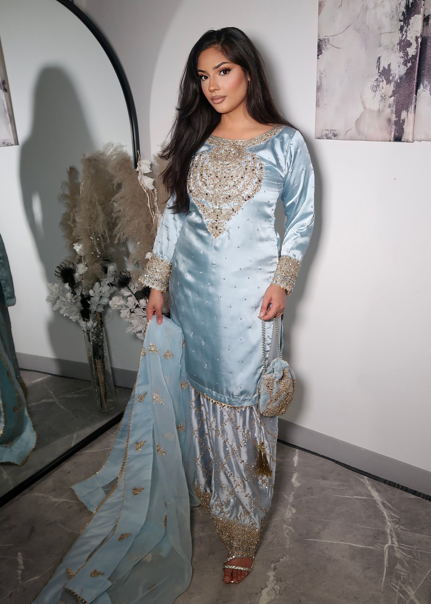 ELSA ICE BLUE FARSHI SUIT