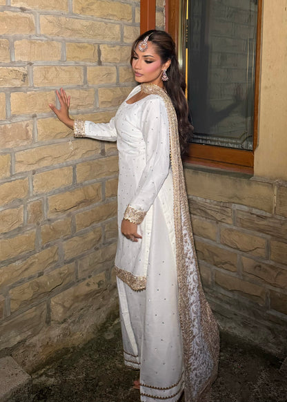 RIYA WHITE IVORY 3 PIECE SUIT