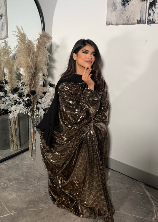 Pari Sequin Butterfly Abaya