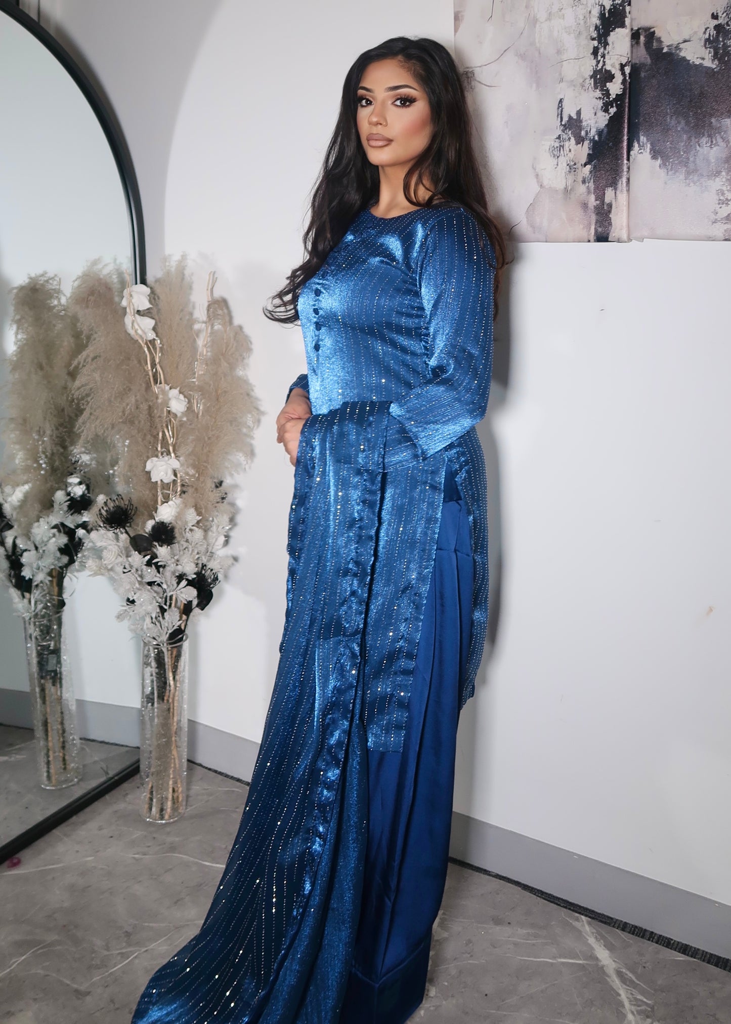 SAPPHIRE KELISI GLITTER FARSHI SUIT