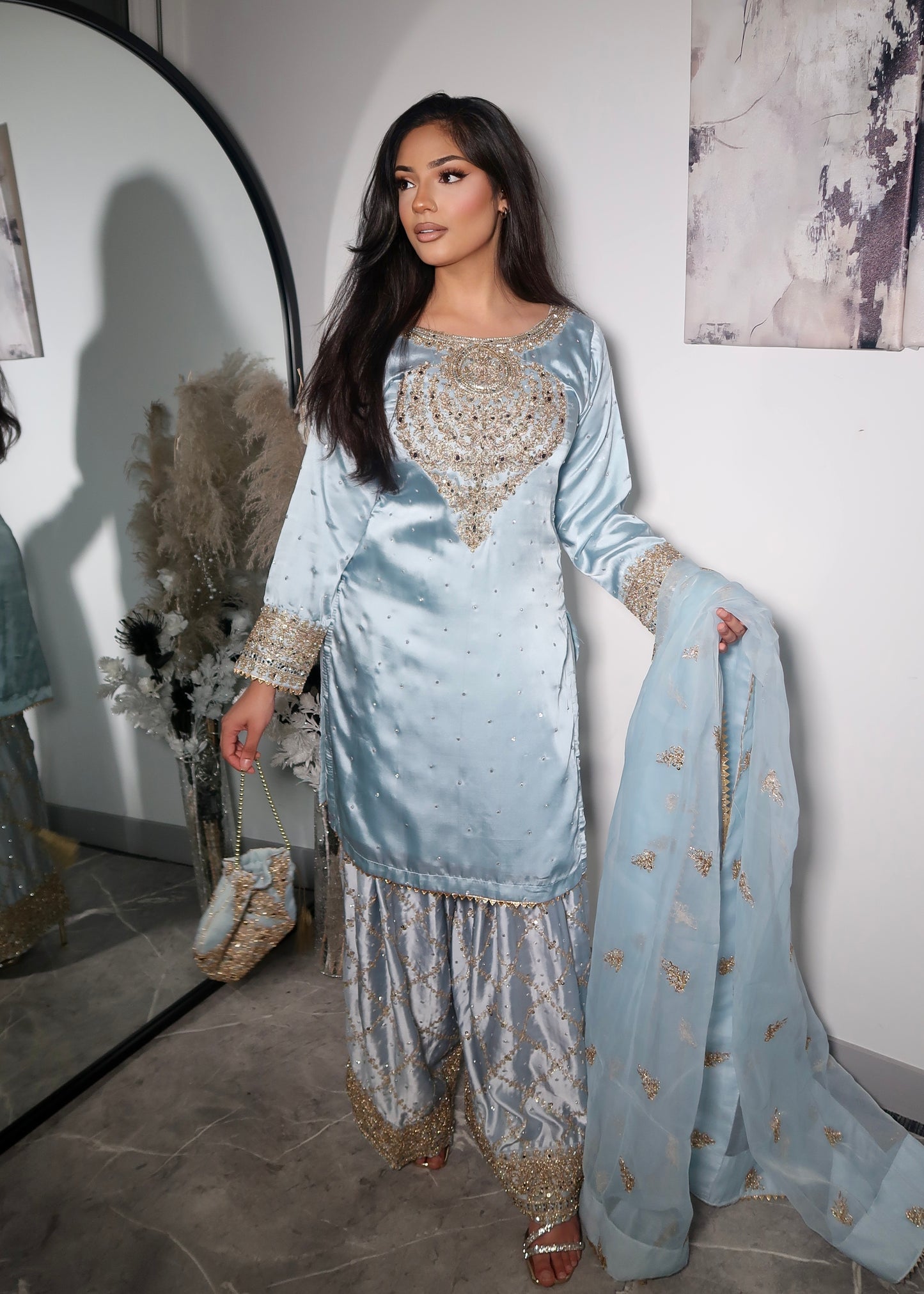 ELSA ICE BLUE FARSHI SUIT