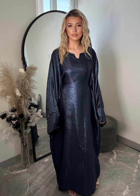 NALA CRUSHED SATIN BUTTERFLY KAFTAN