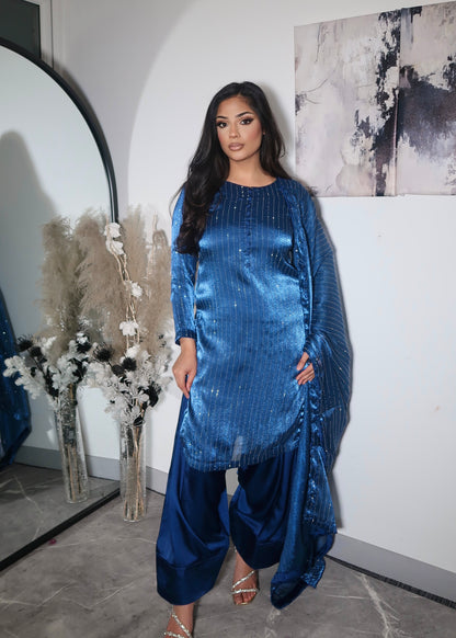 SAPPHIRE KELISI GLITTER FARSHI SUIT