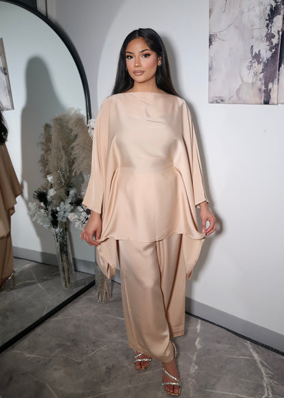 IYNA SATIN BUTTERFLY COORD