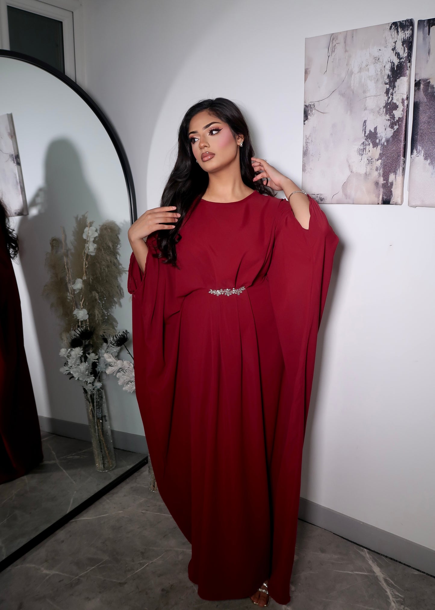 SIENNA DIMANTE EMBELLISHED KAFTAN