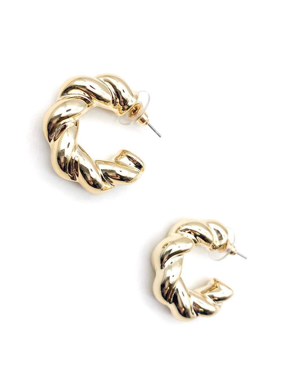 CHUNKY ROPE TWIST EARRINGS