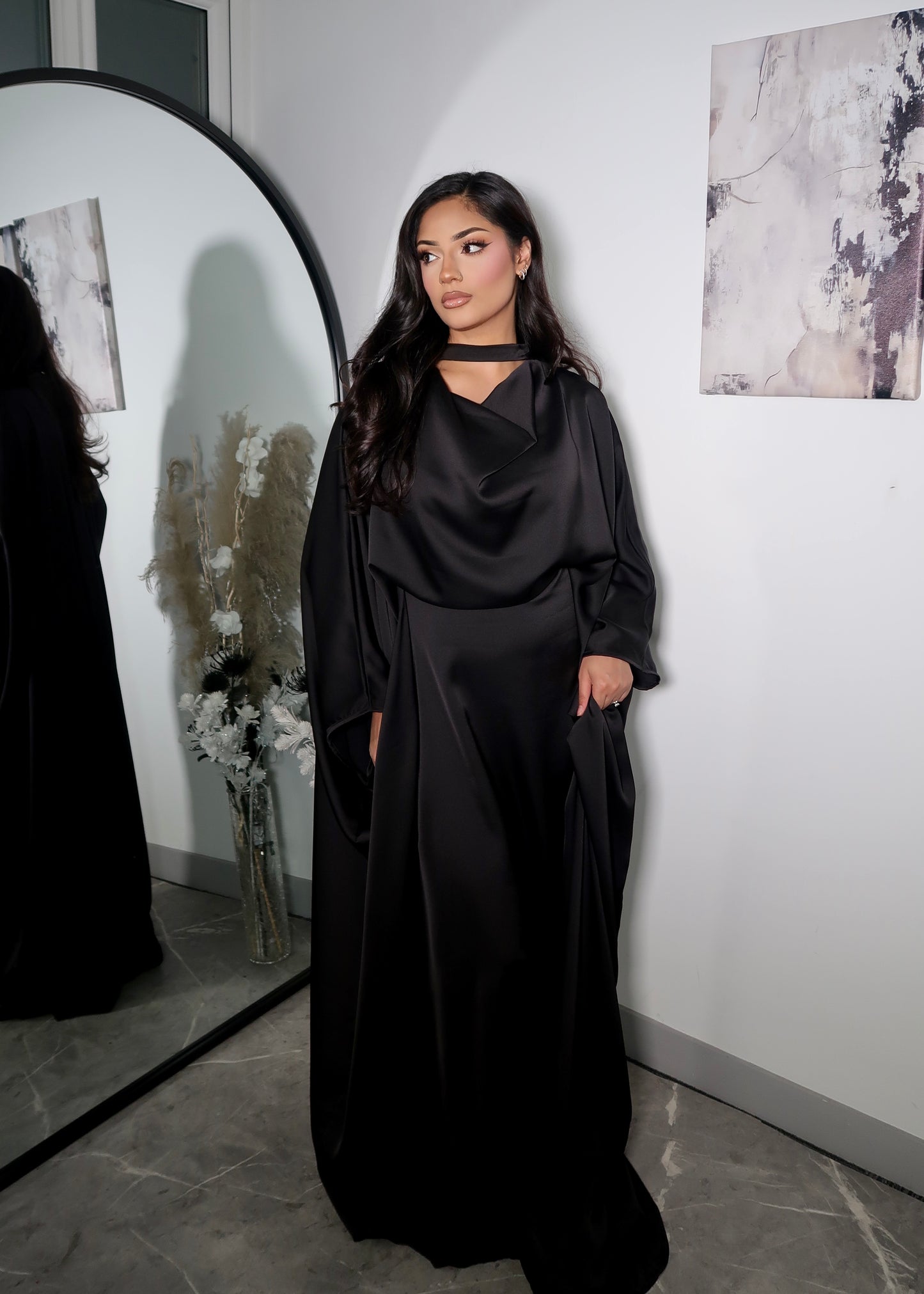 MINA COWL NECK BUTTERFLY KAFTAN