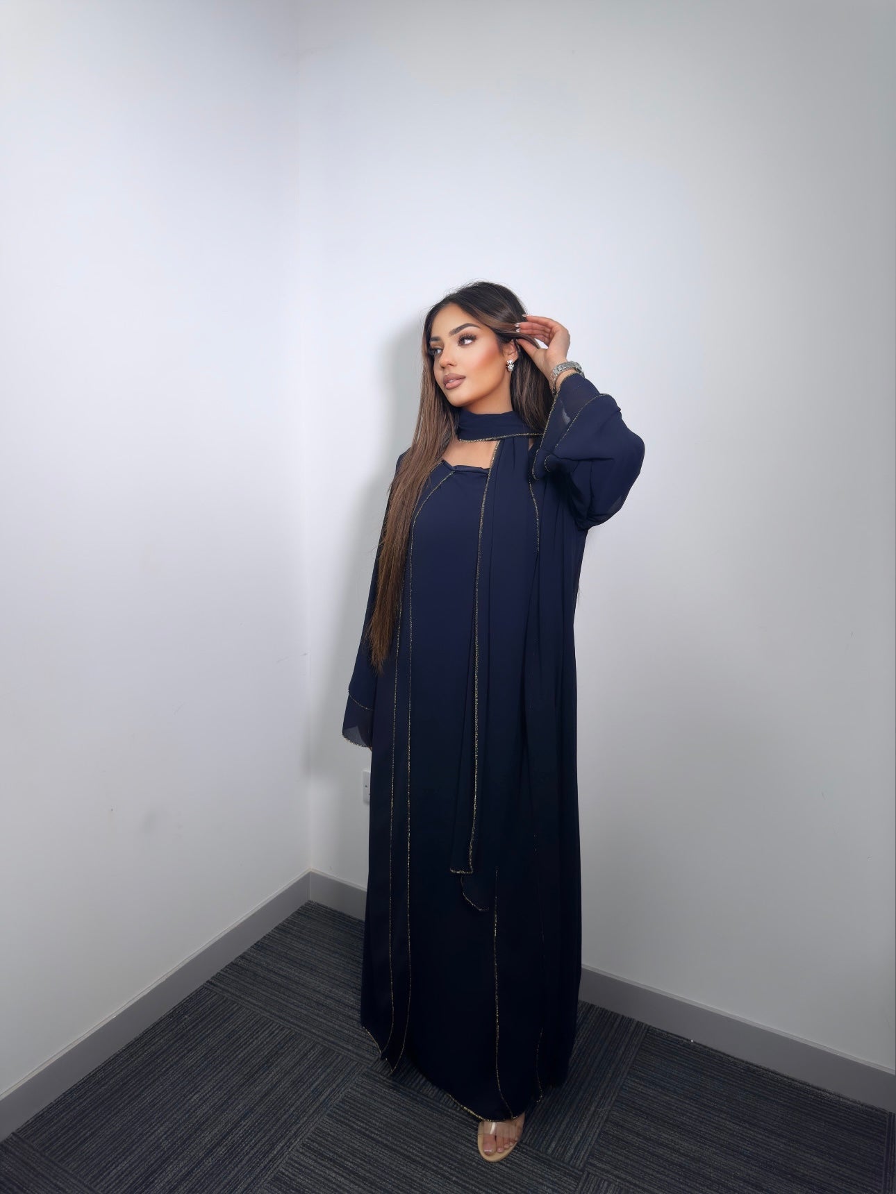 KATARINA CHIFFON SCARF ABAYA SET