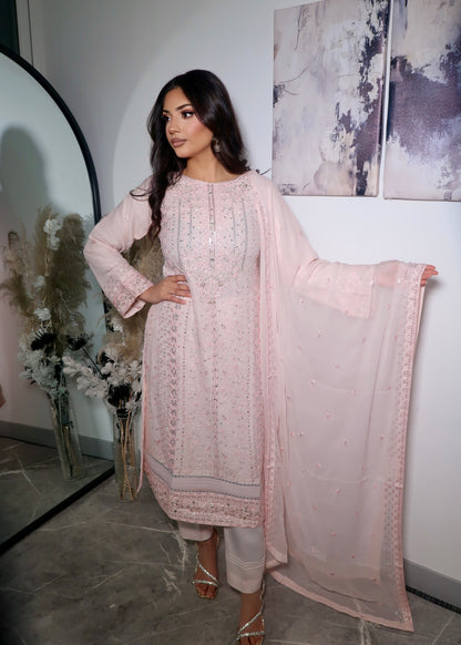ALIA BLUSH PINK 3 PIECE SUIT