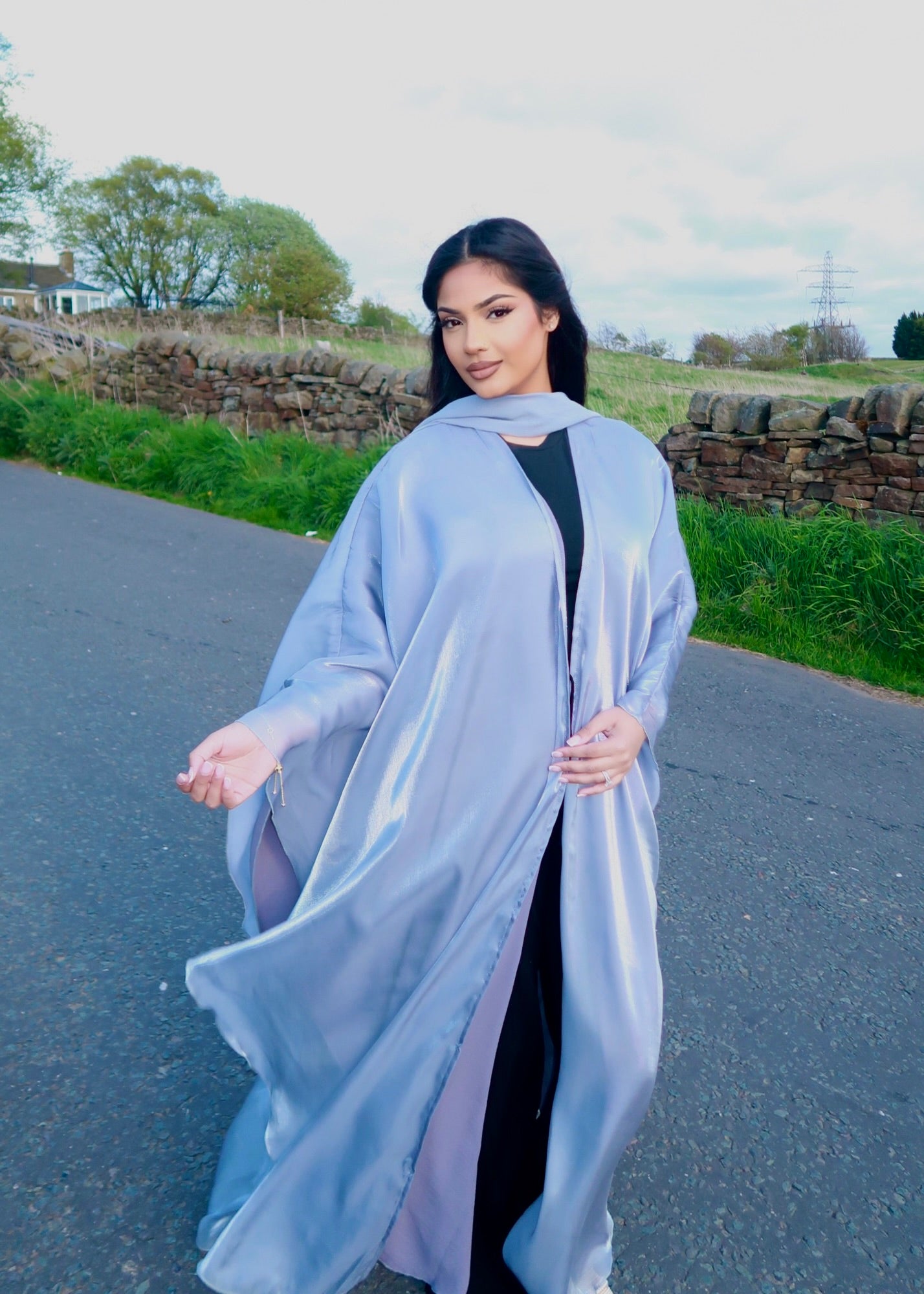 Layla Organza Open Abaya (Pre Order Only)