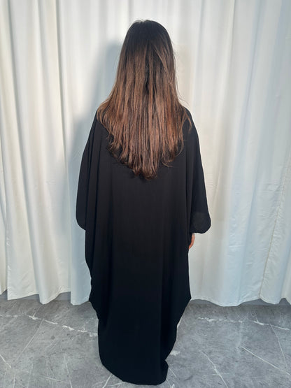 V NECK LINEN ADJUSTABLE KAFTAN