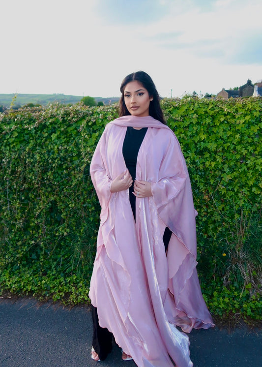 Layla Organza Open Abaya (Pre Order Only)