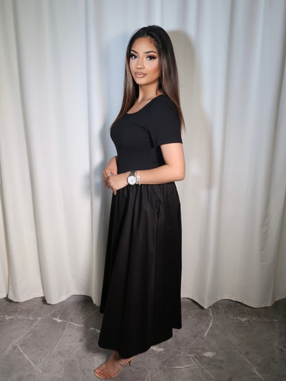 MAYA DROPPED HEM MAXI