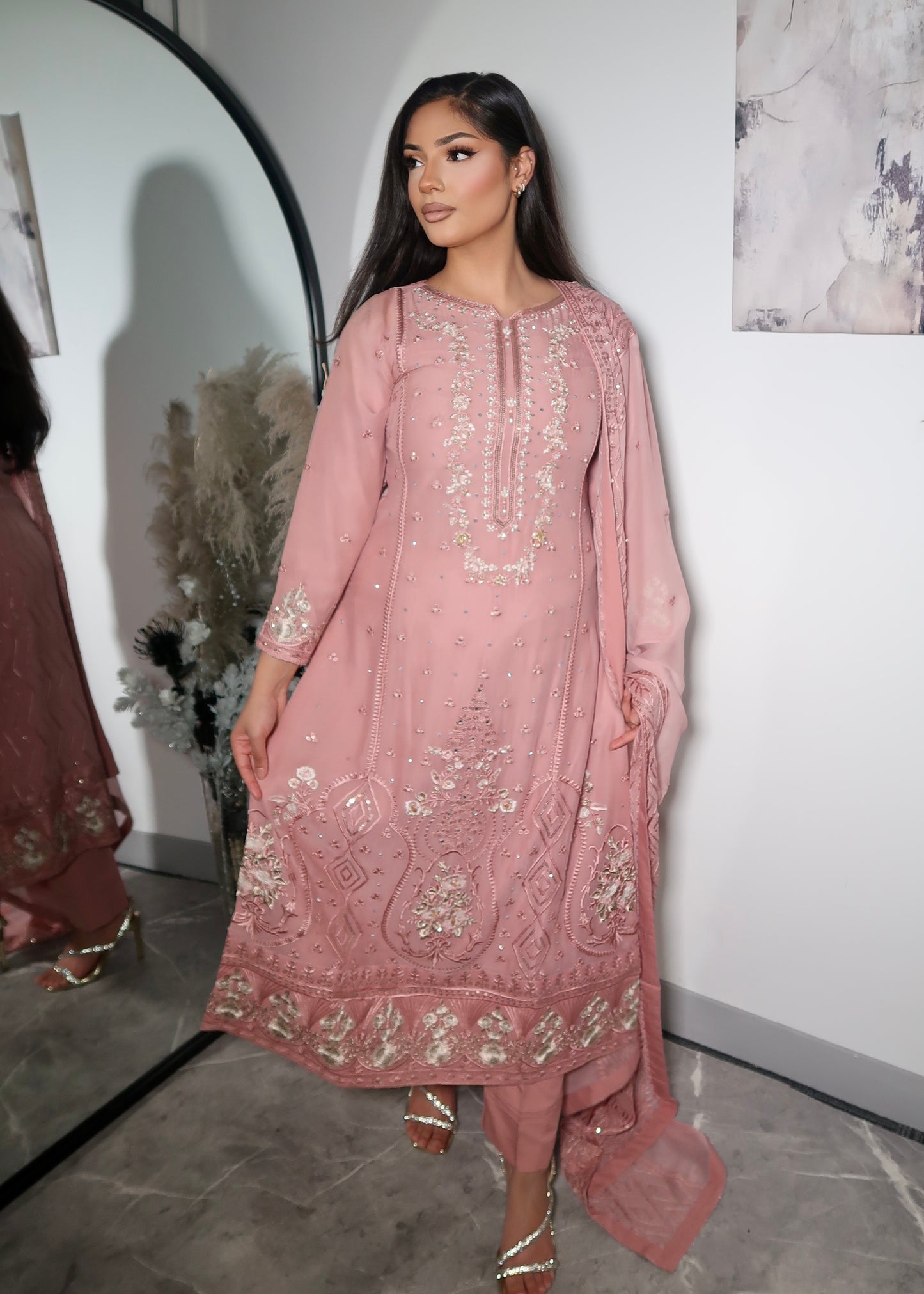 MARINA MAUVE PINK 3 PIECE SUIT