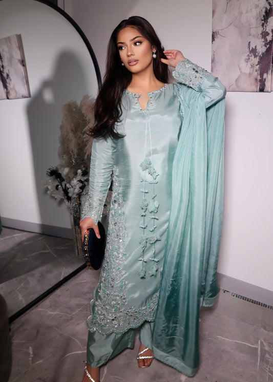 ATHENA MINT BLUE PLAZZO