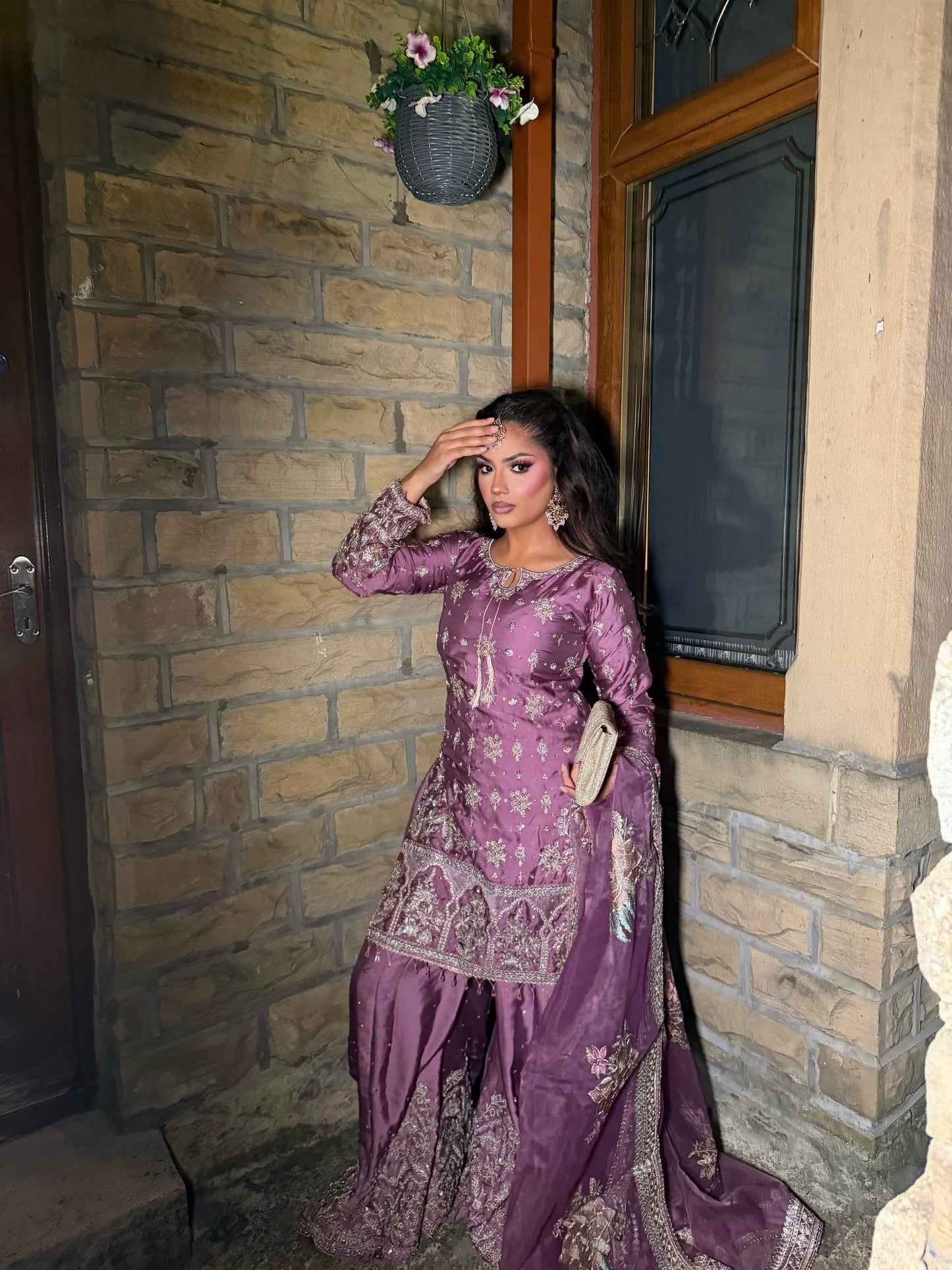 HALA LILAC SHARARA 3 PIECE SUIT