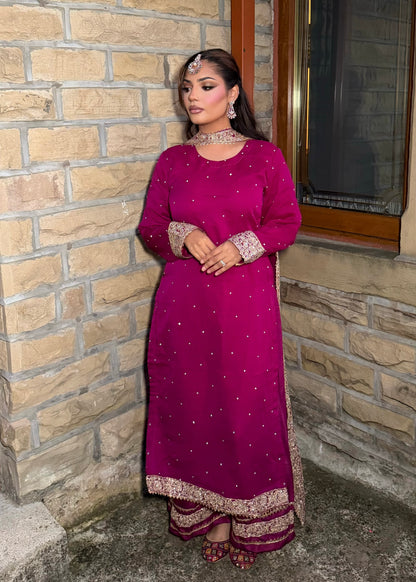 ANYA MAGENTA 3 PIECE SUIT