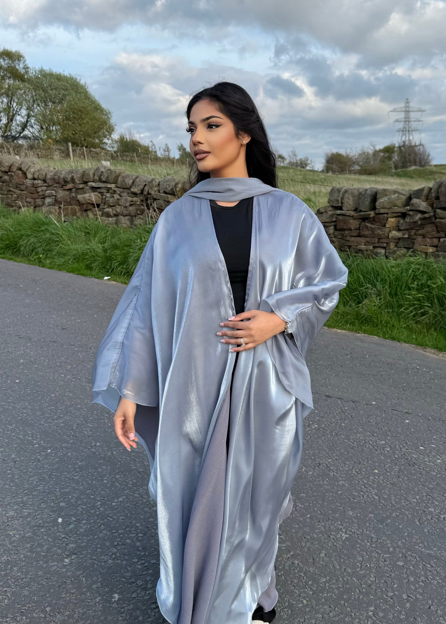 Layla Organza Open Abaya (Pre Order Only)