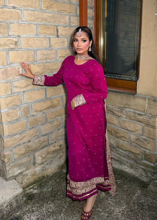 ANYA MAGENTA 3 PIECE SUIT