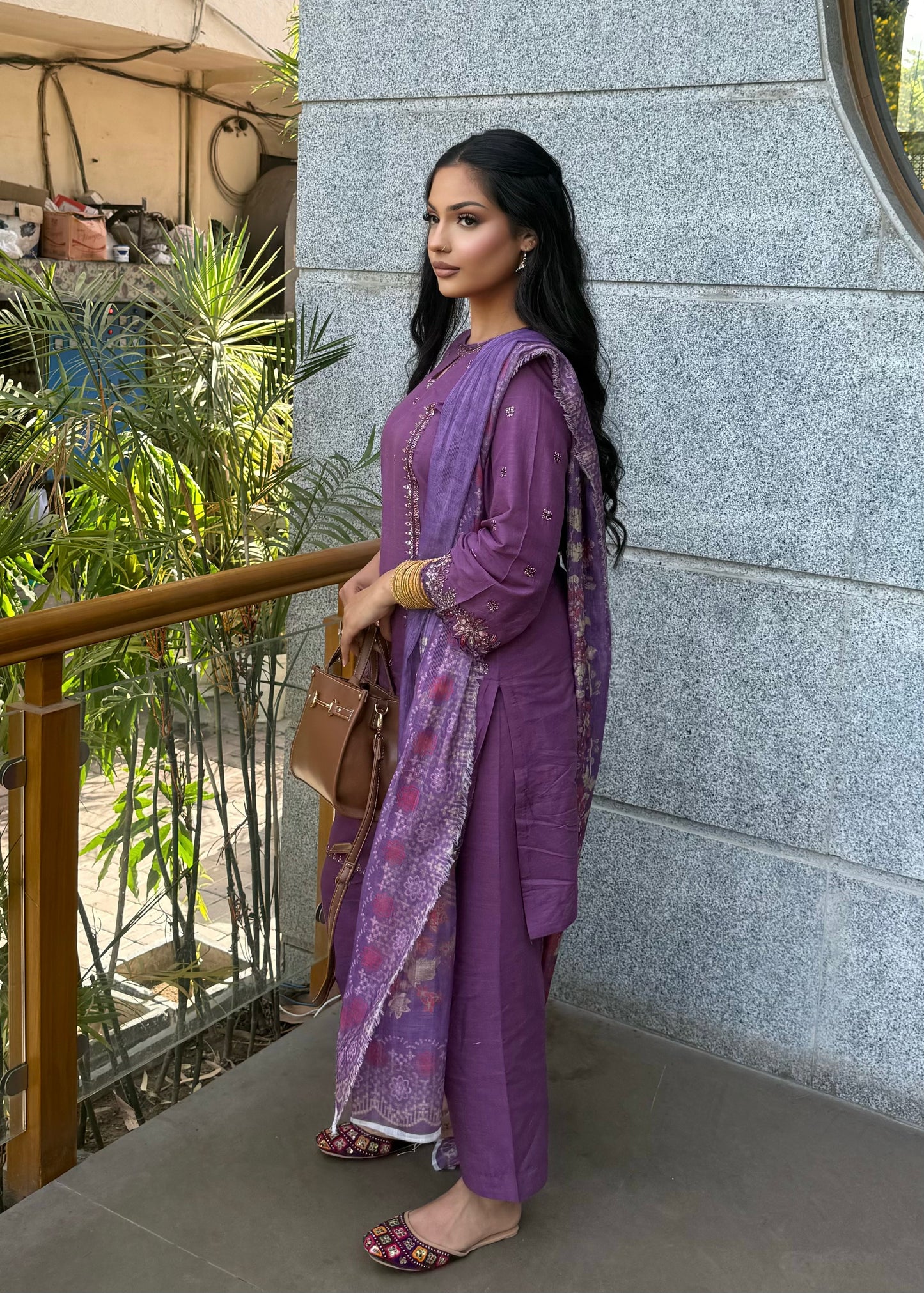PURPLE 3 PIECE SUIT
