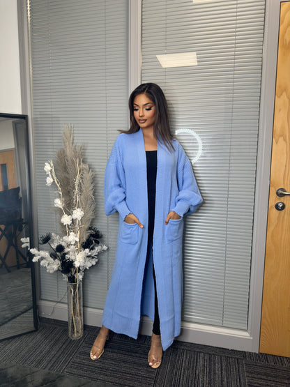 BALLOON SLEEVE CARDIGAN